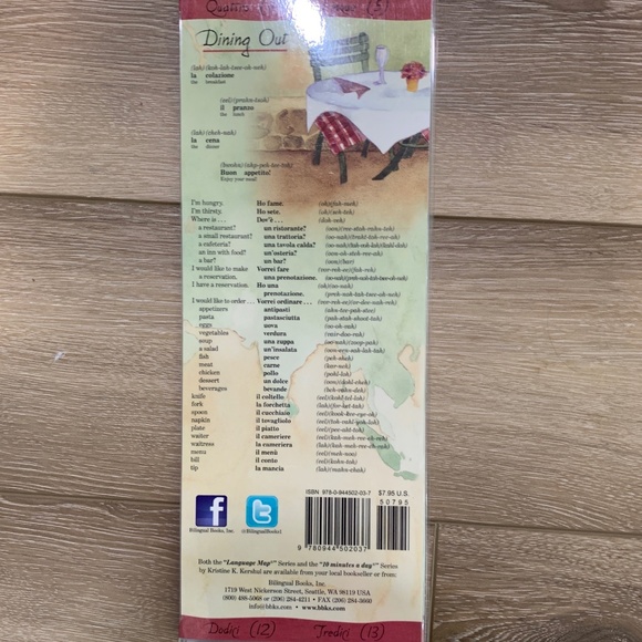 Italian : A Language Map Quick Reference Phrase Guide
Italy travel 🇮🇹🍝 - Picture 3 of 4